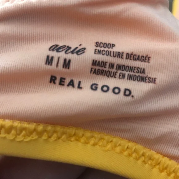 aerie orange and Pink Knot Front Bikini Top - Picture 7 of 8